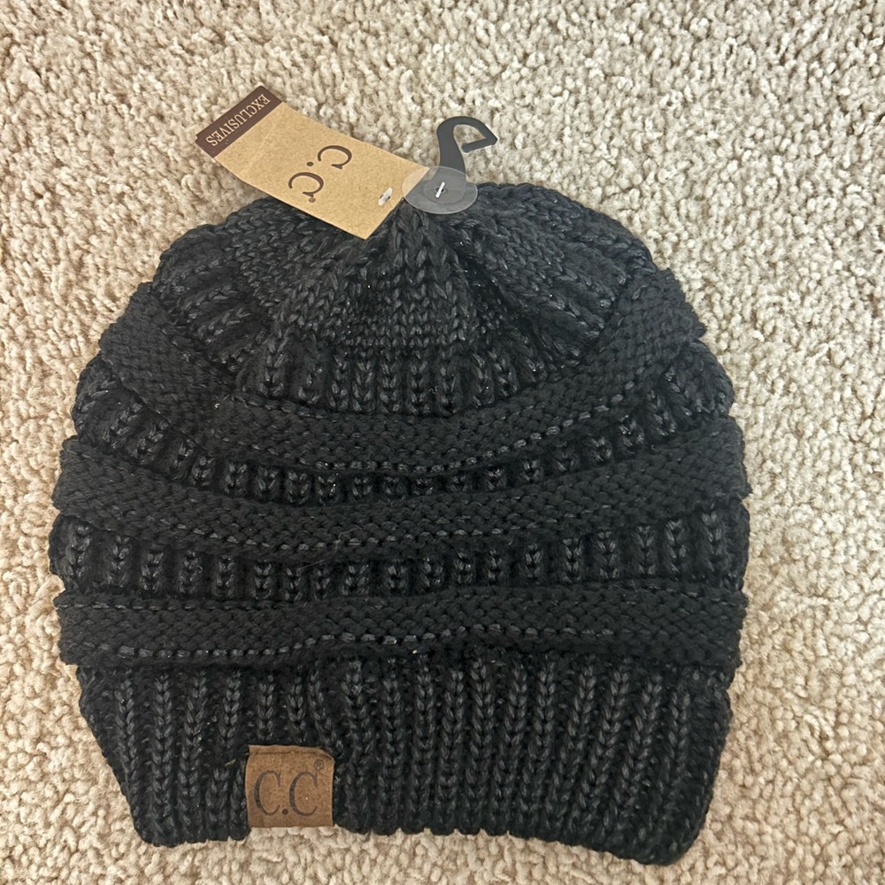 C.C Kids Charcoal Knit Beanie